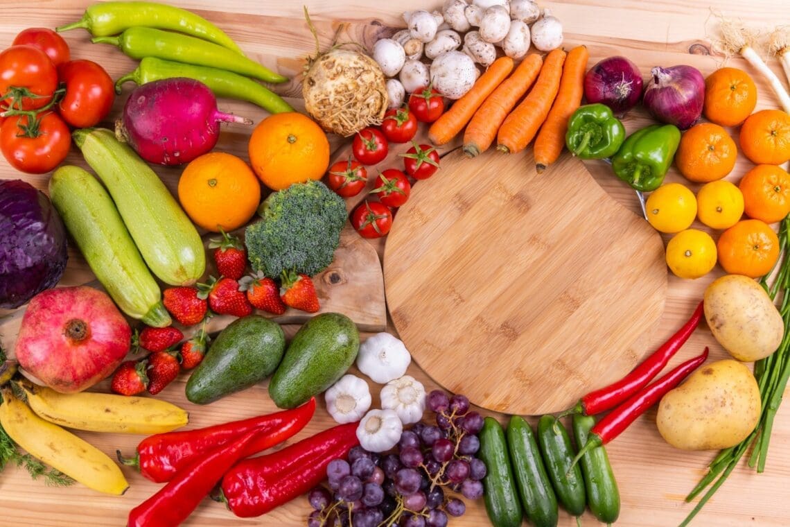 for raw food deit, red green and yellow chili peppers and green chili peppers