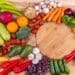 for raw food deit, red green and yellow chili peppers and green chili peppers